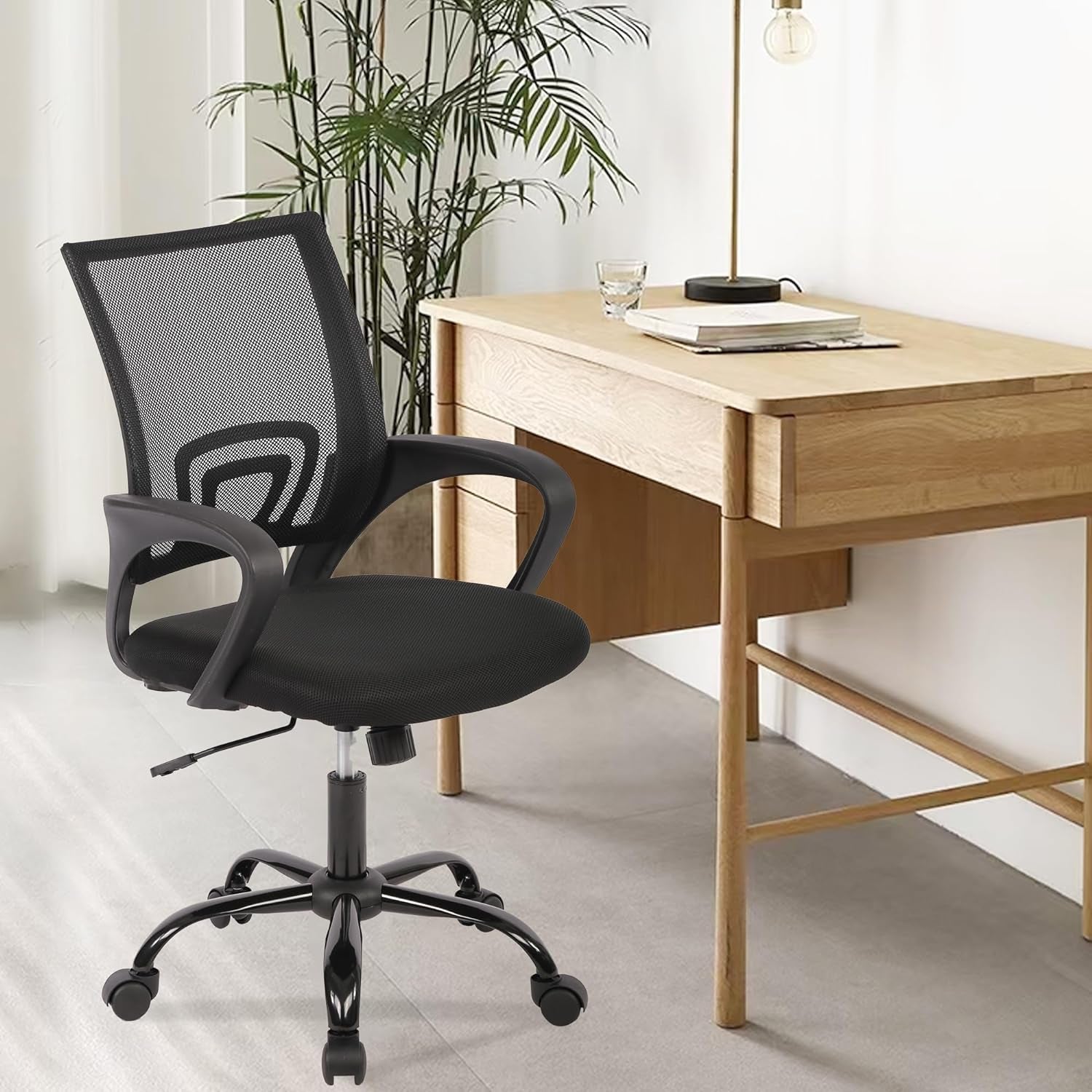 Ergonomic Black Office Chair With Lumbar Support