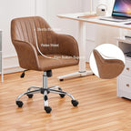 Brown Ergonomic Chair With Adjustable Height