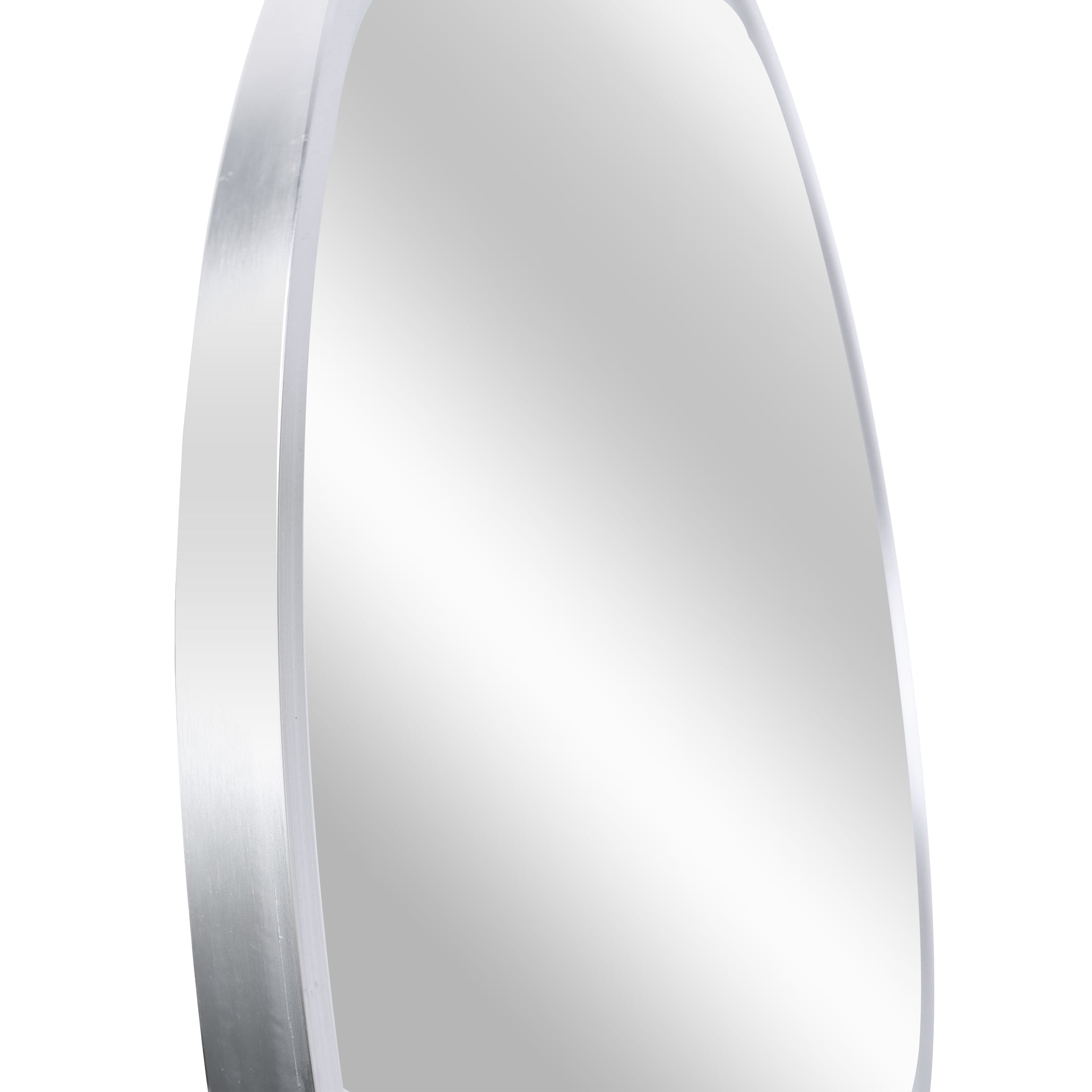 Silver Round Wall Mirror | 36 in.
