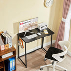 31.5 Inch Folding Computer Desk Black Space Saving