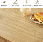 70.8 Inch Natural Dining Table For Kitchen And Dining Room