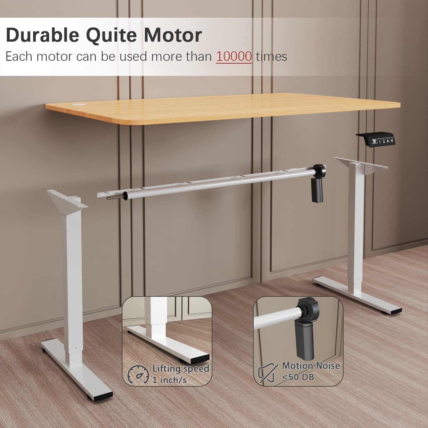 Electric Height Adjustable Desk 55 X 24 Memory Preset
