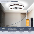 Smart Bladeless Ceiling Fan With Remote And LED Lights