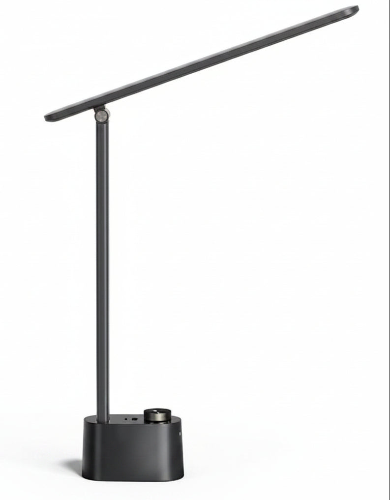 LED Desk Lamp H01 Pro Sunturalux Foldable With USB Ports Black