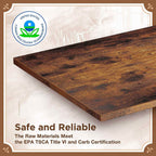 Rustic Console Table 47.25 Inch Long With Mesh Shelves