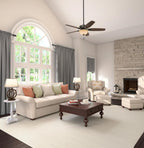 Fan Company Builder Deluxe 52 Inch Ceiling Fan With LED Light Bronze