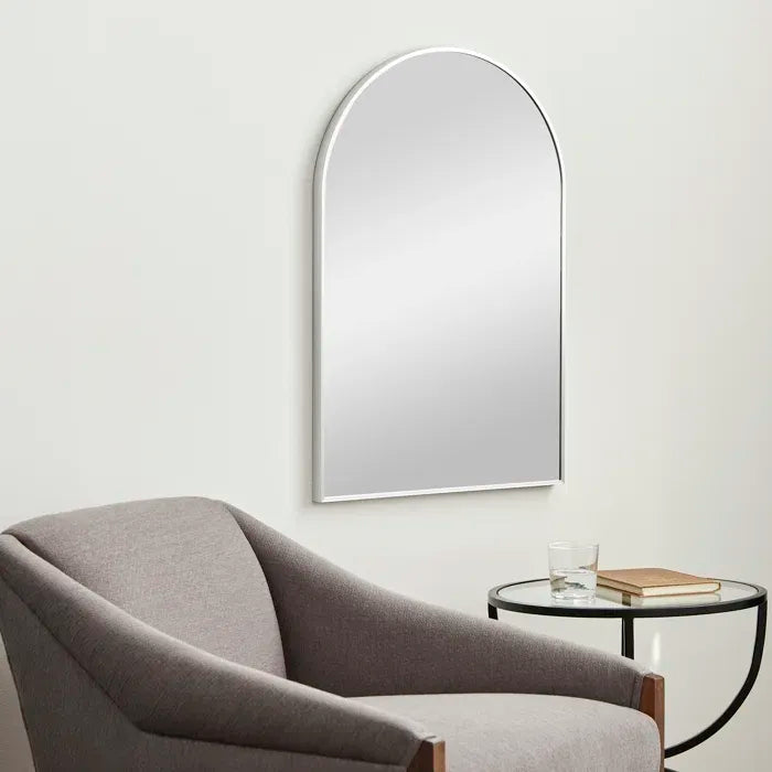 Silver Arched Wall Mirror | 20×30 in.