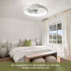 20 Inch Flush Mount Ceiling Fan With Smart Control