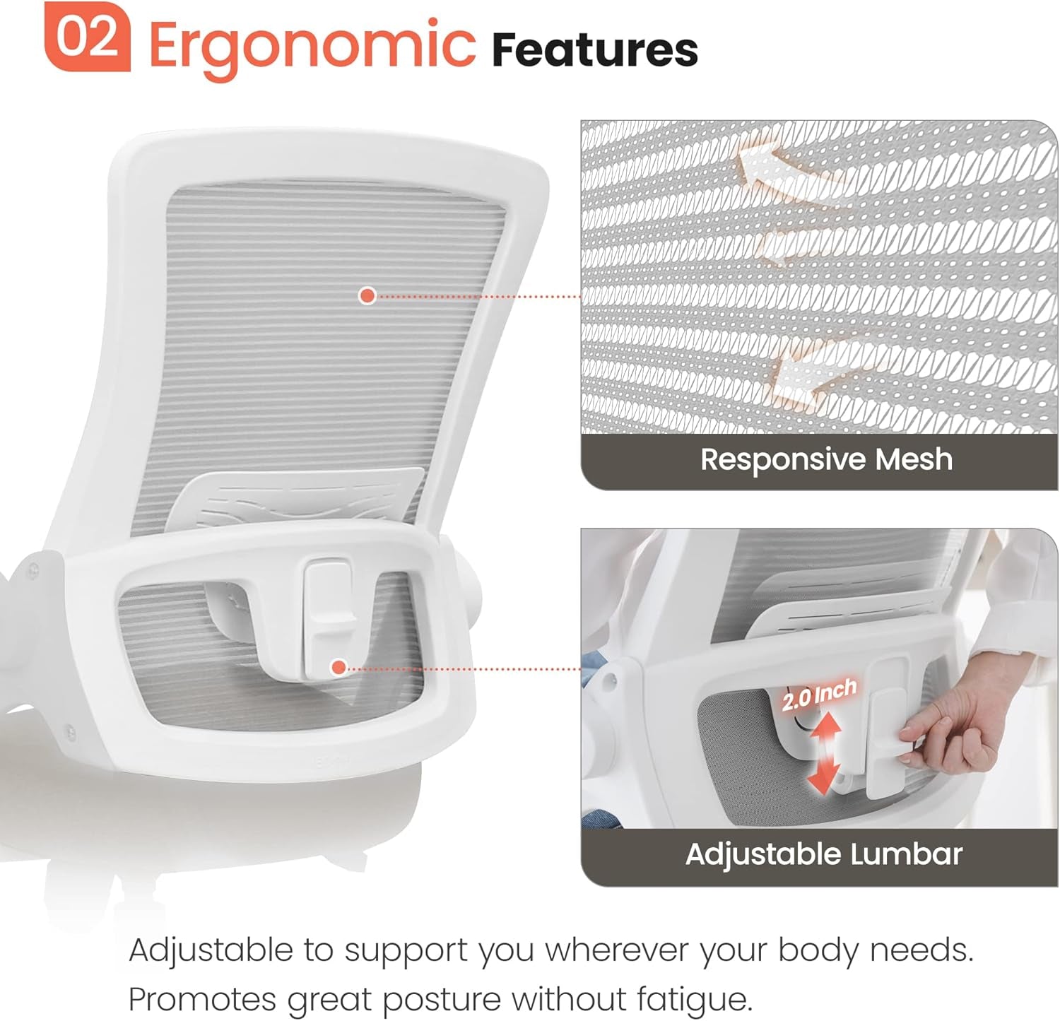 Beige Mesh Office Chair With Adjustable Height And Ergonomic Design