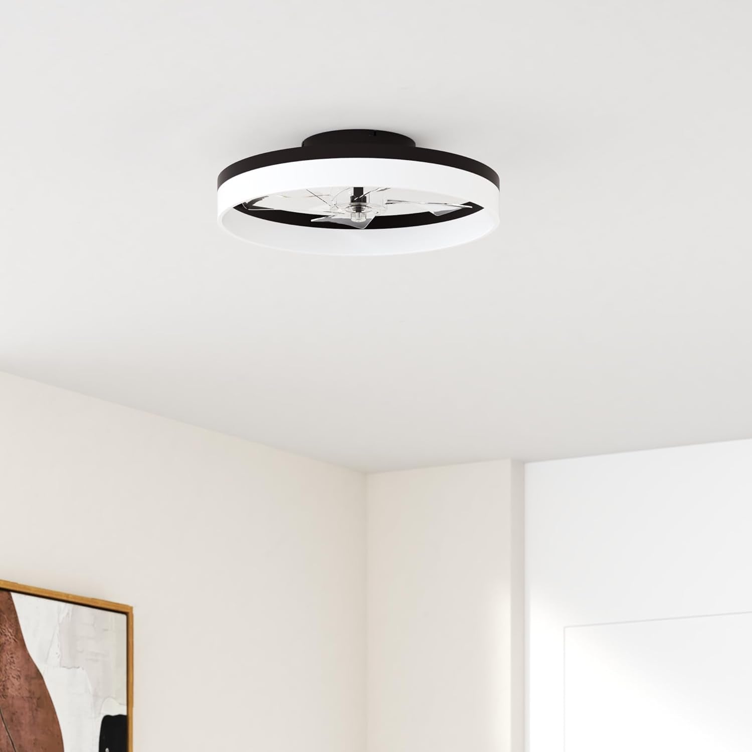 Smart Bladeless Ceiling Fan With Remote And LED Lights