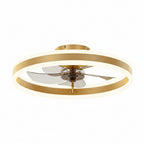 19.7In Low Profile Ceiling Fan With Remote And Dimmable LED