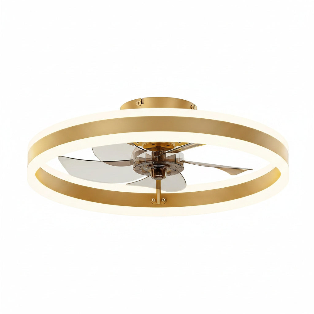 19.7In Low Profile Ceiling Fan With Remote And Dimmable LED