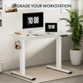 EN1 Electric Standing Desk 48x24 Inches White Frame