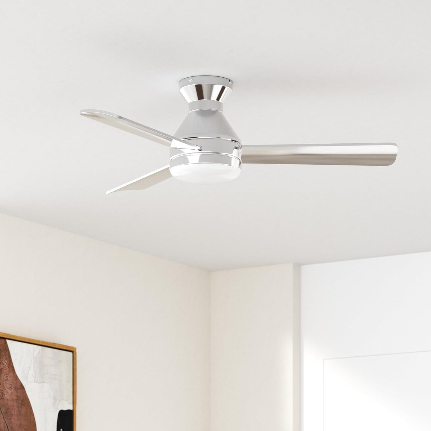 42 Inch Ceiling Fan With Dimmable Light And Remote