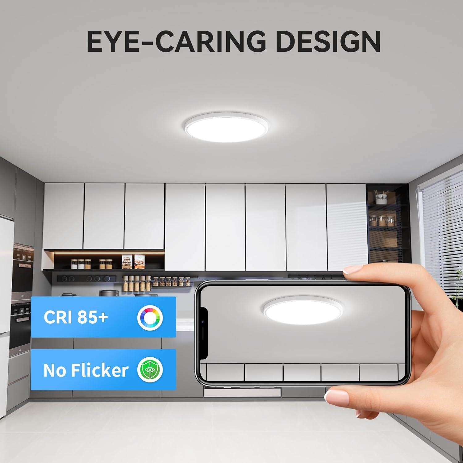 12 Pack 12 Inch LED Flush Mount Ceiling Light 5000K
