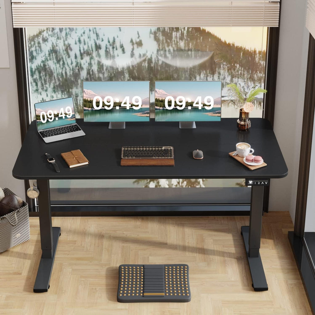 Electric Height Adjustable Standing Desk 55 X 24 Inches