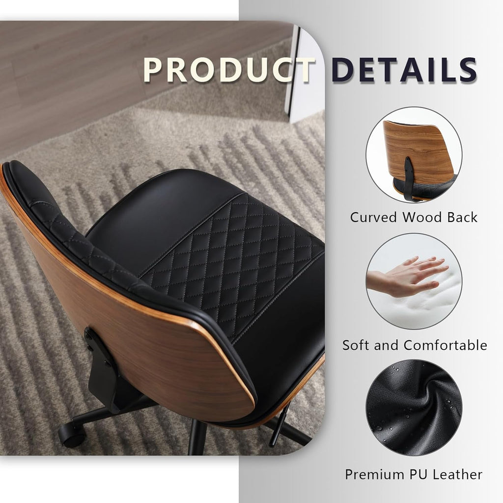 Ergonomic Black Office Chair | 360 Swivel