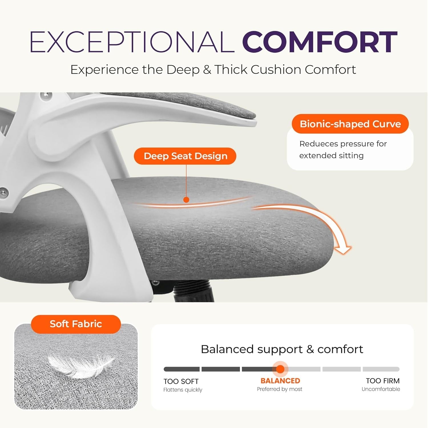 Ergonomic Chair With Lumbar Support And Adjustable Height