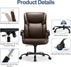 Ergonomic Leather Executive Office Desk Chair