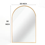 Gold Arched Wall Mirror