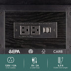 Slim Charging End Table With USB Ports And Outlets