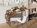 32-Inch Computer Desk For Small Spaces — Storage Bag & Headphone Hook