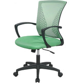 Green Ergonomic Mesh Office Chair With Lumbar Support