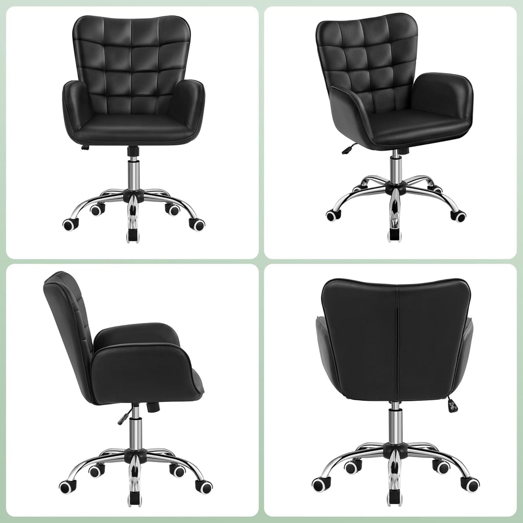 Black Wide Ergonomic Chair