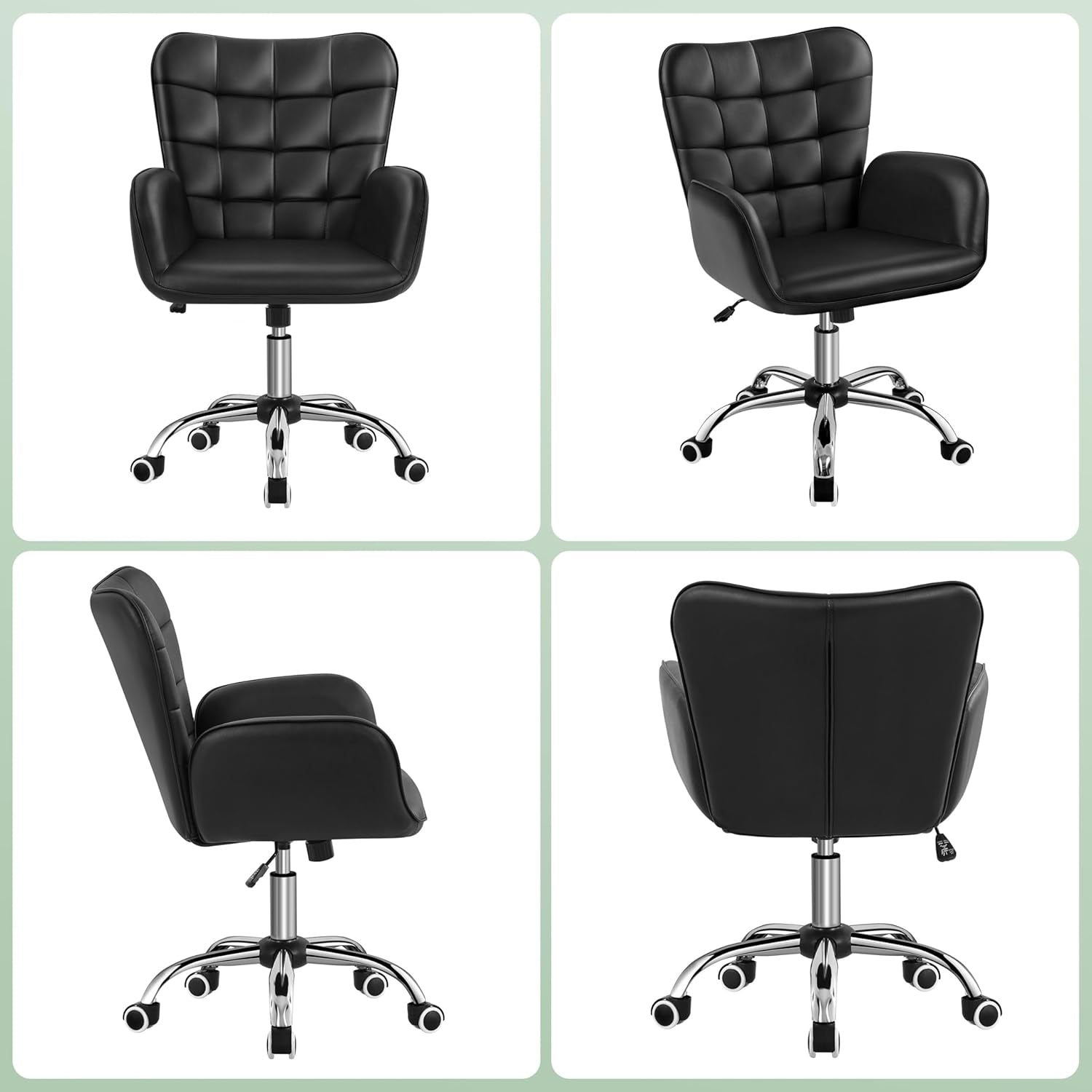 Black Wide Ergonomic Chair