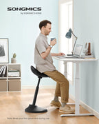 Adjustable Standing Desk Chair Black 23.6 To 33.3 Inches