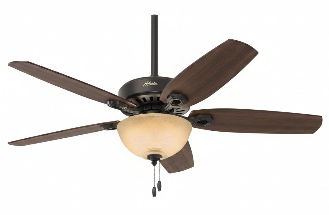 Fan Company Builder Deluxe 52 Inch Ceiling Fan With LED Light Bronze
