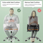 Ergonomic White Office Chair Adjustable