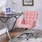 Pink Ergonomic Chair With Adjustable Height
