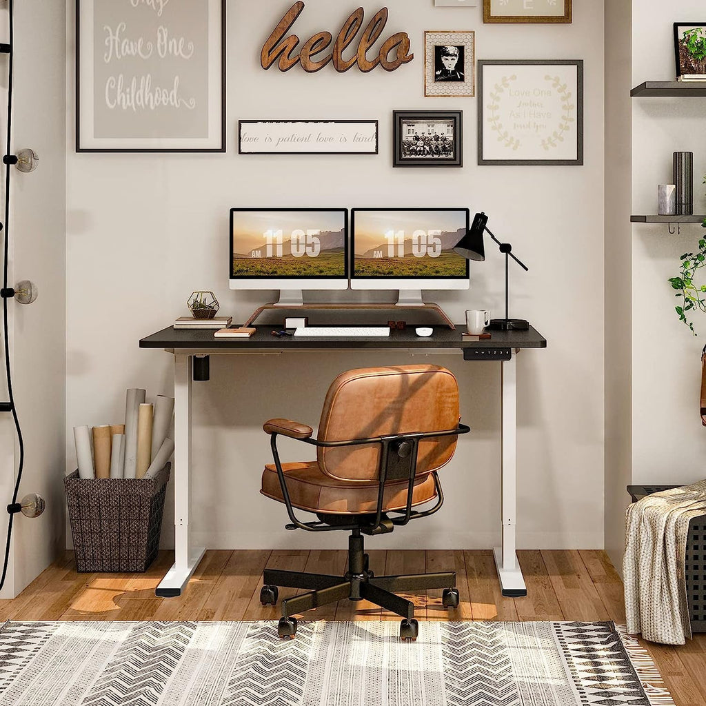 Electric Standing Desk With Memory Controller 55x28 Inches