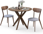 Round Dining Table Set 36 Inch With Cushioned Chairs