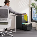 2 Drawer Locking Vertical File Cabinet For Letter Size Files Steel