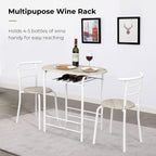Small Minimalist Wooden Kitchen Table And Chair Set For Two