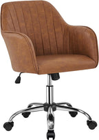 Brown Ergonomic Chair With Adjustable Height