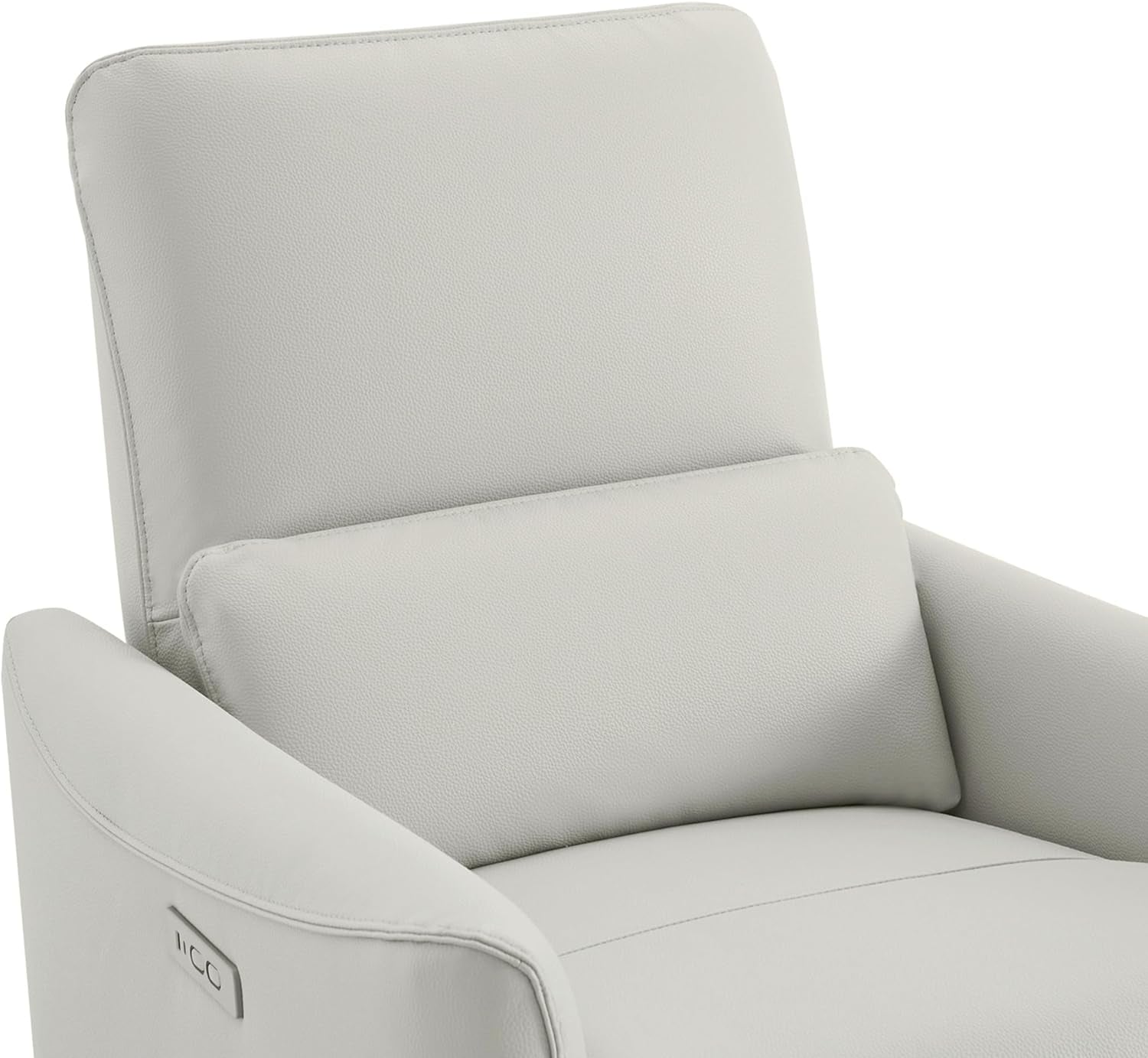 Cream Power Recliner Chair With USB Charging Lumbar Support