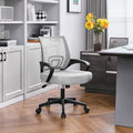 Grey Ergonomic Mesh Office Chair With Lumbar Support