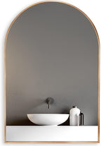 Gold Arched Wall Mirror