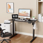 40x24 Inch Electric Standing Desk With Memory Presets Black