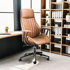 Ergonomic Mid Century Leather Office Chair