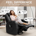 Massage Heat Swivel Recliner Chair — For Living Room