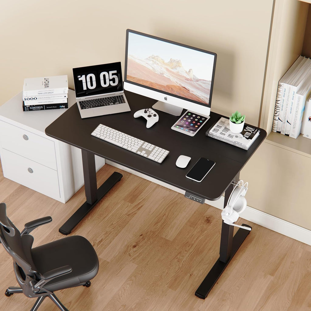 40x24 Inch Electric Standing Desk With Memory Presets Black
