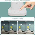LED Desk Lamp With Wireless Charger White 800 Lumen