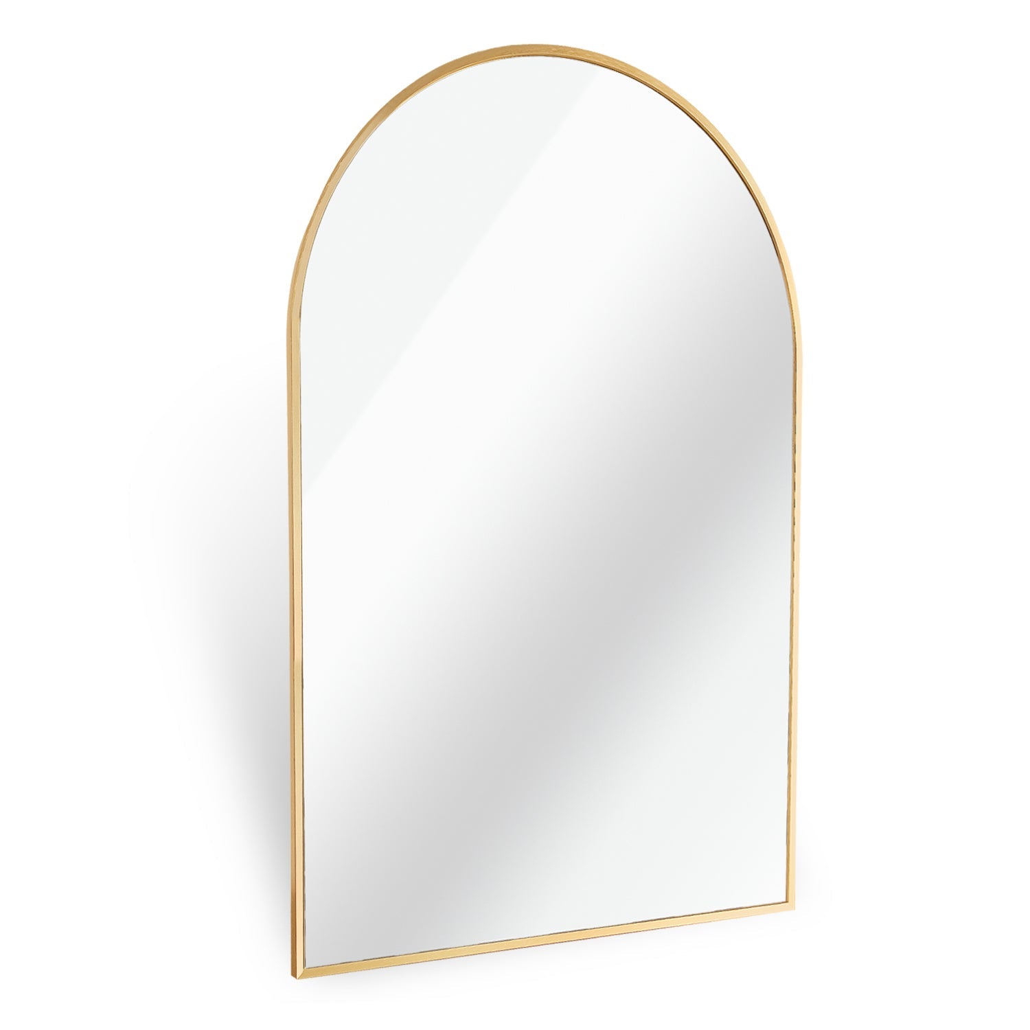 Gold Arched Wall Mirror