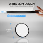 12 Pack 12 Inch Slim LED Flush Mount Ceiling Lights 5000K