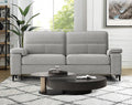 Light Gray Loveseat With Removable Cover And Armrests
