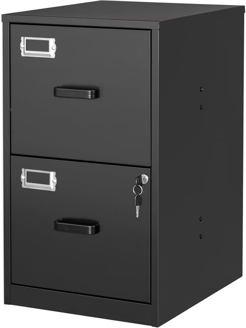 2 Drawer Locking Vertical File Cabinet For Letter Size Files Steel